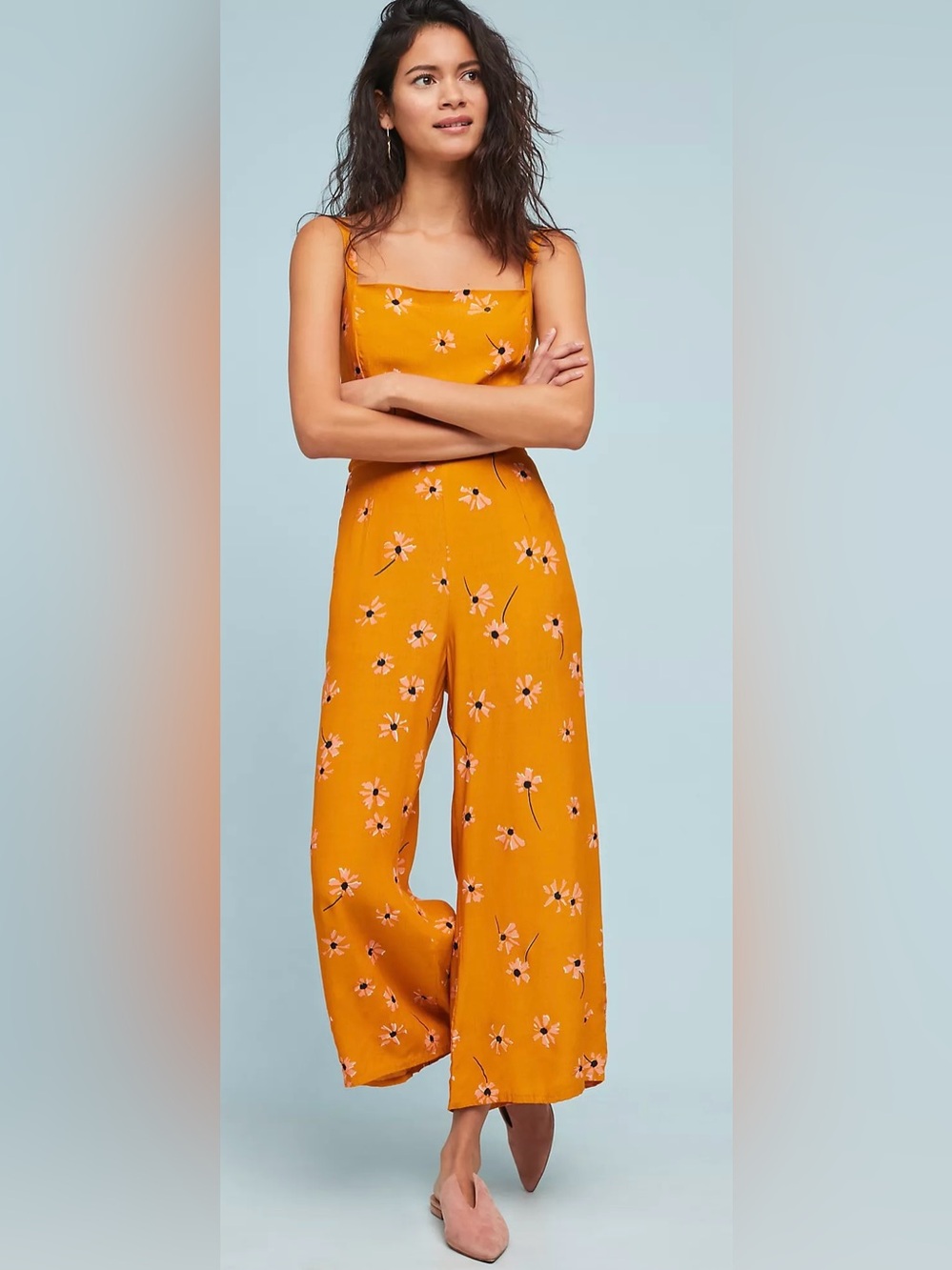 Anthropologie Faithfull the Brand Playa Floral Wide-Leg Jumpsuit XS
